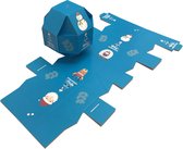Presentdoosje "Kerstbal doosje blauw" : 9,5 x 9,5 x 9,5cm (10 stuks)