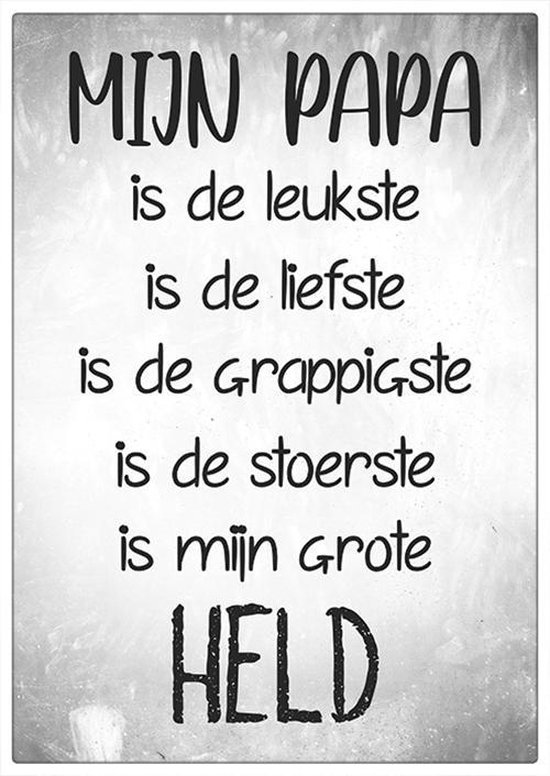 Cadeau voor vader - Bordje Papa namen van de kinderen - Koddige Koters
