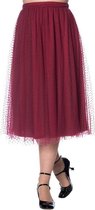 Dancing Days Hoge taille rok -XL- Timea Tule Bordeaux rood