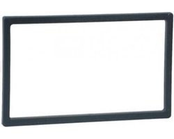Afwerkframe voor 2-DIN frame 110x1885mm -97x1735mm zwart