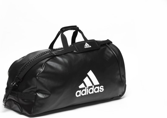 Adidas sporttas-trolley 120 liter | zwart-wit | bol.com