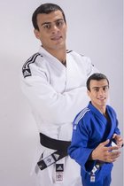 Judopak Adidas Champion slimfit IJF | wit (Maat: 180)