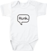 Baby Rompertje Hunk | Korte mouw 62/68 Wit