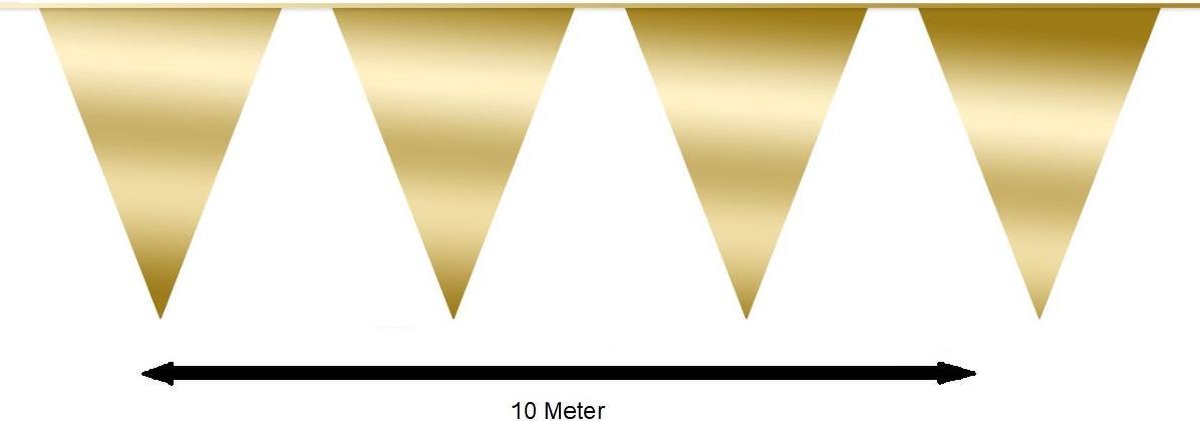 Slinger Vlaggenlijn Goud 20 Meter Verjaardag Slinger Voor Binnen En Buiten — afbeelding 2