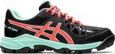 Asics Sportschoenen - Maat 39.5 - Unisex - zwart/rood/oranje/mintgroen
