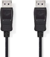 Nedis DisplayPort-Kabel | DisplayPort Male | DisplayPort Male | 4K@60Hz | Vernikkeld | 2.00 m | Rond | PVC | Zwart | Label