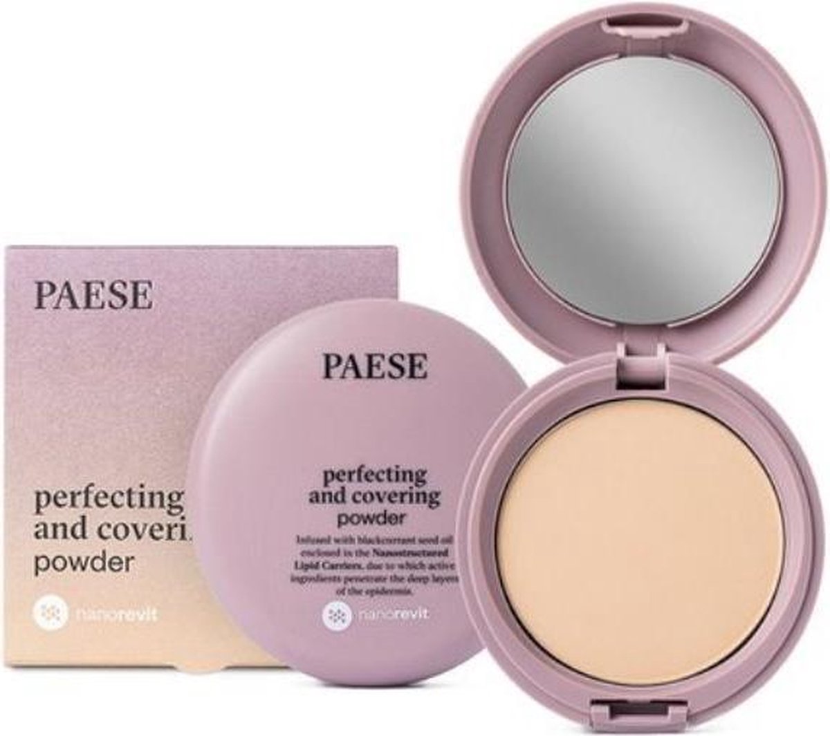 Paese - Nanorevit Perfecting And Covering Powder Powder 04 Warm Beige 9G