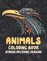 Animals - Coloring Book - Stress Relieving Designs