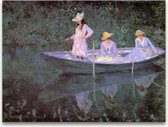 Handgeschilderd schilderij Olieverf op Canvas - Claude Monet 'Vissende Noorse Vrouwen'