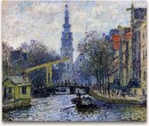 Handgeschilderd schilderij Olieverf op Canvas - Claude Monet 'Prinsengracht'