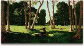 Handgeschilderd schilderij Olieverf op Canvas - Claude Monet 'Ochtend in de Tuin'