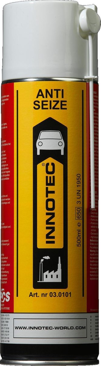 Innotec Anti Seize 500ml - Kopersmeermiddel geschikt tot 1.100 graden
