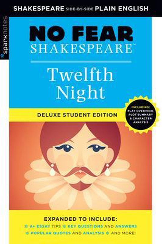 Twelfth Night No Fear Shakespeare Deluxe Student Edition - cover