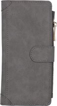 Luxe Portemonnee Samsung Galaxy A21s hoesje - Grijs