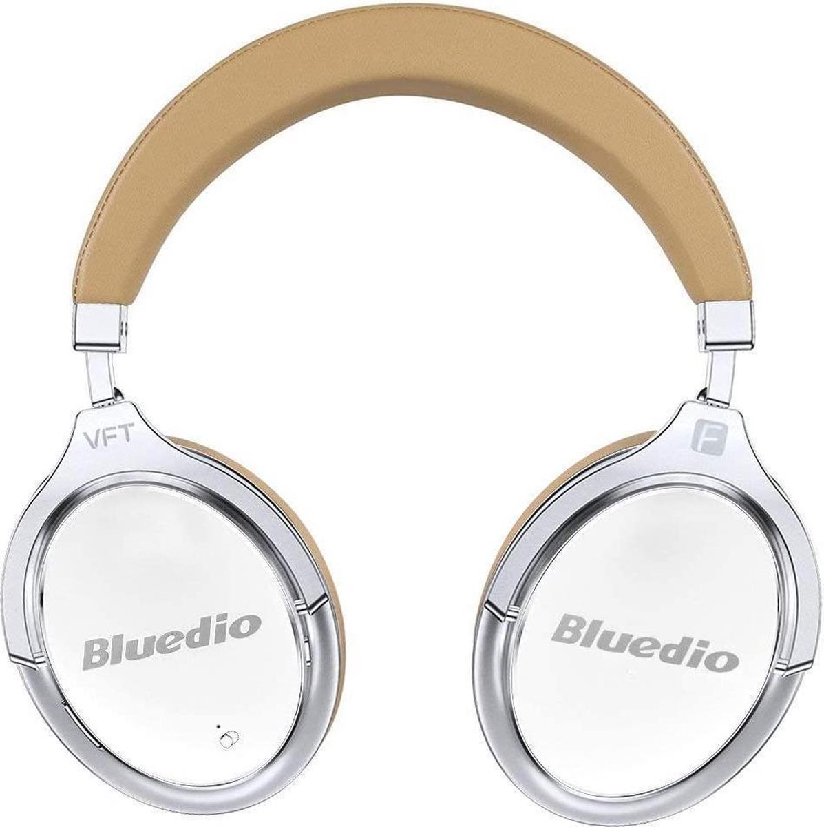 Bluedio F2 Bluetooth-hoofdtelefoon Actieve ruisonderdrukking, Bluedio F2 ANC draadloze hoofdtelefoon voor over het oor 180 ° rotatie, bedrade en draadloze hoofdtelefoon voor mobiele telefoon / tv / pc - Wit