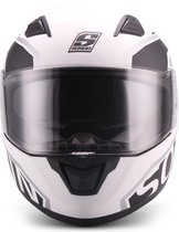 SOXON ST-1001 RACE integraal helm, motorhelm, scooterhelm ECE keurmerk, Wit, M hoofdomtrek 57-58cm