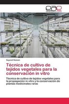 Técnica de cultivo de tejidos vegetales para la conservación in vitro