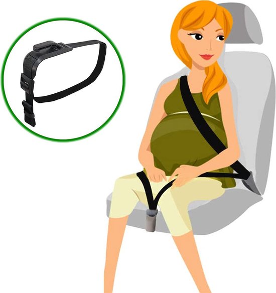 Comfortabele Zwangerschapsgordel voor in Auto – Autogordel voor Zwangere Vrouwen – Voor Alle Auto’s – Gordelgeleider  – Wit