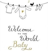 Kaart - A6 - 10x15cm - Met envelop - Welcome to the world - Geboorte - Majestic Ally - 12 stuks