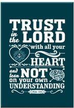 Tekstbord Kadobord Christelijk - Trust in the Lord