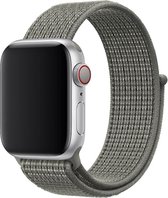 Shop4 - Bandje voor Apple Watch 4 40mm - Nylon Grijs