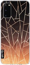 Casetastic Samsung Galaxy S20 4G/5G Hoesje - Softcover Hoesje met Design - Shattered Ombre Print