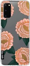 Casetastic Samsung Galaxy S20 4G/5G Hoesje - Softcover Hoesje met Design - Winterly Flowers Print