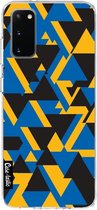 Casetastic Samsung Galaxy S20 4G/5G Hoesje - Softcover Hoesje met Design - Mixed Triangles Print