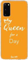 Casetastic Samsung Galaxy S20 4G/5G Hoesje - Softcover Hoesje met Design - Queen for a day Print