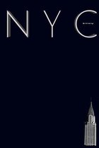 NYC Chrysler building midnight black grid style page notepad $ir Michael Limited edition