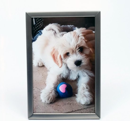 AL - Argent mat - Cadre photo - Élégant - 9 x 13 cm