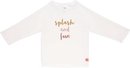 Lässig UV shirt Splash & Fun - lange mouw - White Pink - Kleding maten in cm UV (shirts, badkpakjes etc): 98