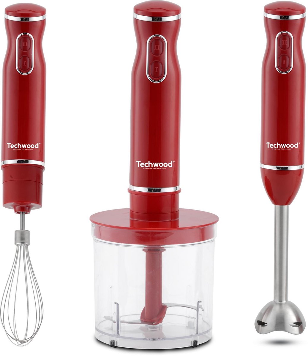 Techwood TMB-340 Keukenmixer 500W Met 2x 3,5L Kommen - Incl. Gardes, Haken & Beschermkap