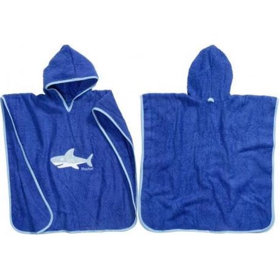 Playshoes - Badcape met capuchon - Haaien - maat S (0-4yrs) van Playshoes. — afbeelding 3