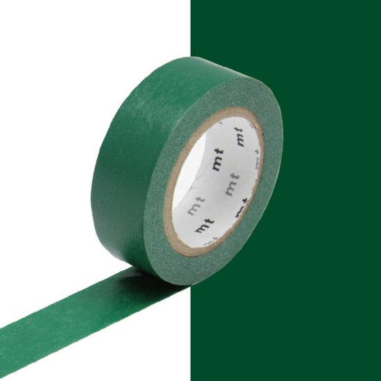 Waarnemen stuk roestvrij Washi Tape Groen - 10 meter x 1,5 cm. MT Masking Tape Peacock | bol.com