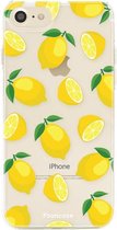 iPhone SE (2020) hoesje TPU Soft Case - Back Cover - Lemons / Citroen / Citroentjes