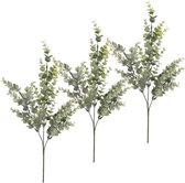 Set van 5x stuks groene Eucalyptus kunsttak kunstplant  68 cm - Kunstplanten/kunsttakken - Kunstbloemen boeketten