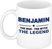 Benjamin The man, The myth the legend cadeau koffie mok / thee beker 300 ml