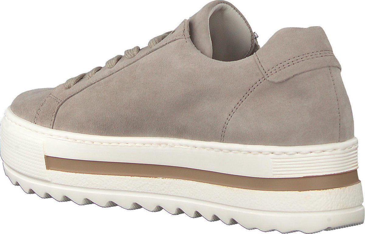 Gabor Dames Lage sneakers 498 - Beige - Maat 36 | bol.com