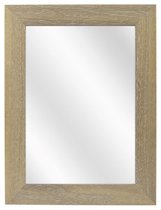 Spiegel met Brede Houten Lijst - Vergrijsd - 30x40 cm