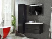 Excellent Wellness Badkamermeubel E - 80 cm - LED-Spiegel - Mat Zwart