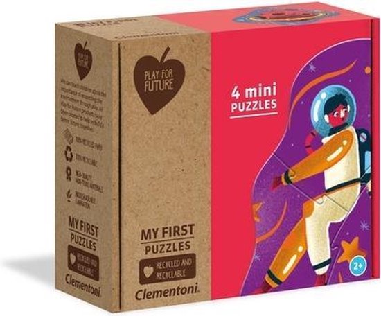 Clementoni - Mijn eerste puzzel - Over the Moon, Legpuzzel Set 3+6+9+12 Stukjes, 2-3 jaar - 20822 van Clementoni — afbeelding 4