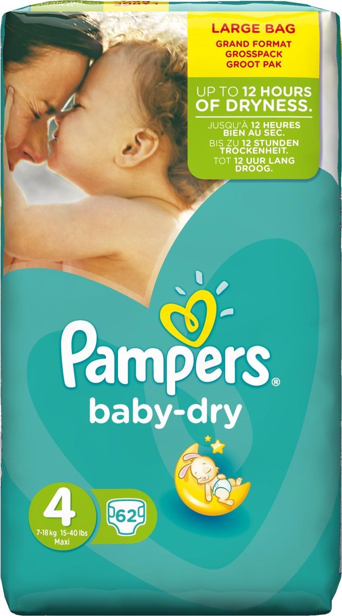 Pampers Baby Dry Jumbo Pack Maat 4 62 stuks