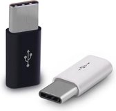 Set van 2 verloop adapter MICRO USB-adapter naar USB-C | Opzetstuk | Micro-USB to USB C Converter