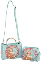 Goebel - Alphonse Mucha | Tas Lente | Schoudertas - 25cm - kunstleer
