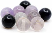 Perles en vrac de pierres précieuses Fluorite - 10 pièces (6 mm)