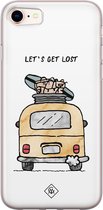 iPhone 8/7 hoesje siliconen - Let's get lost | Apple iPhone 8 case | TPU backcover transparant