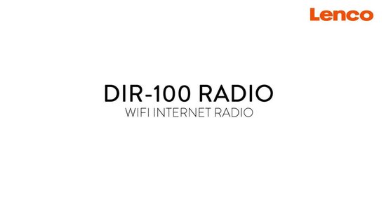 Lenco DIR-100 Wi-Fi Internet Radio with Alarm Clock Radio and Weather
