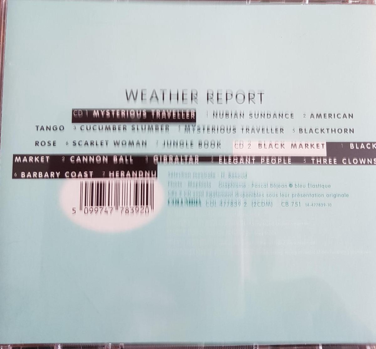 Weather Report Jazz Portrait, Weather Report CD (album) Muziek