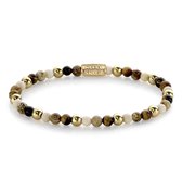 Bracelet Rebel and Rose More Balls Than Most Autumn Love 4 mm (Longueur: 16,50 cm) - Beige, Marron, Or